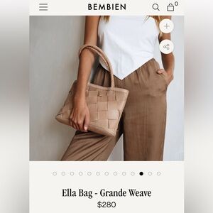 BEMBIEN ella bag grande weave caramel
